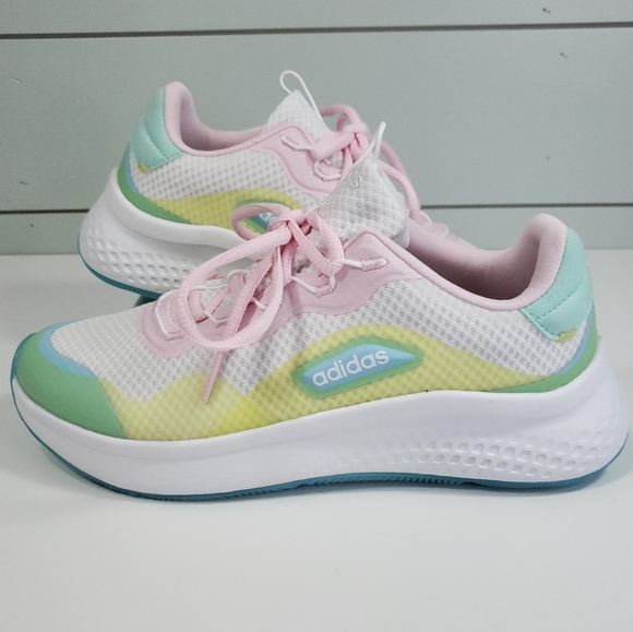 Adidas Primrose Sleek White Hazy Sky FZ3215 Running shoes Sneakers Women's Sz 7 - Picture 2 of 11